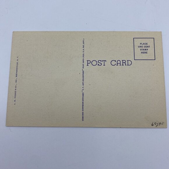 Vintage Lake Placid NY Postcard Olympic Bob Run Whiteface Curve 1930s Adirondack - Picture 6 of 7